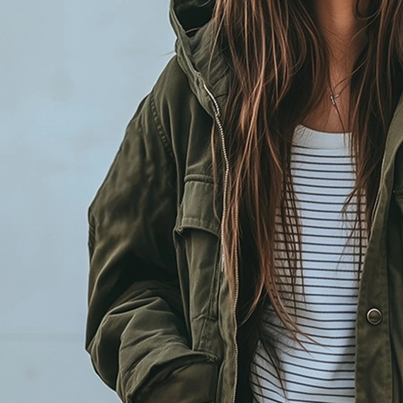 Vintage Casual Hooded Windproof Multi-pocket Work Jacket size M - Picture 4 of 11